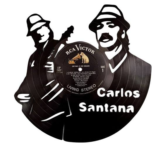 Carlos Santana - Laser Cut Vinyl Record Wall Art