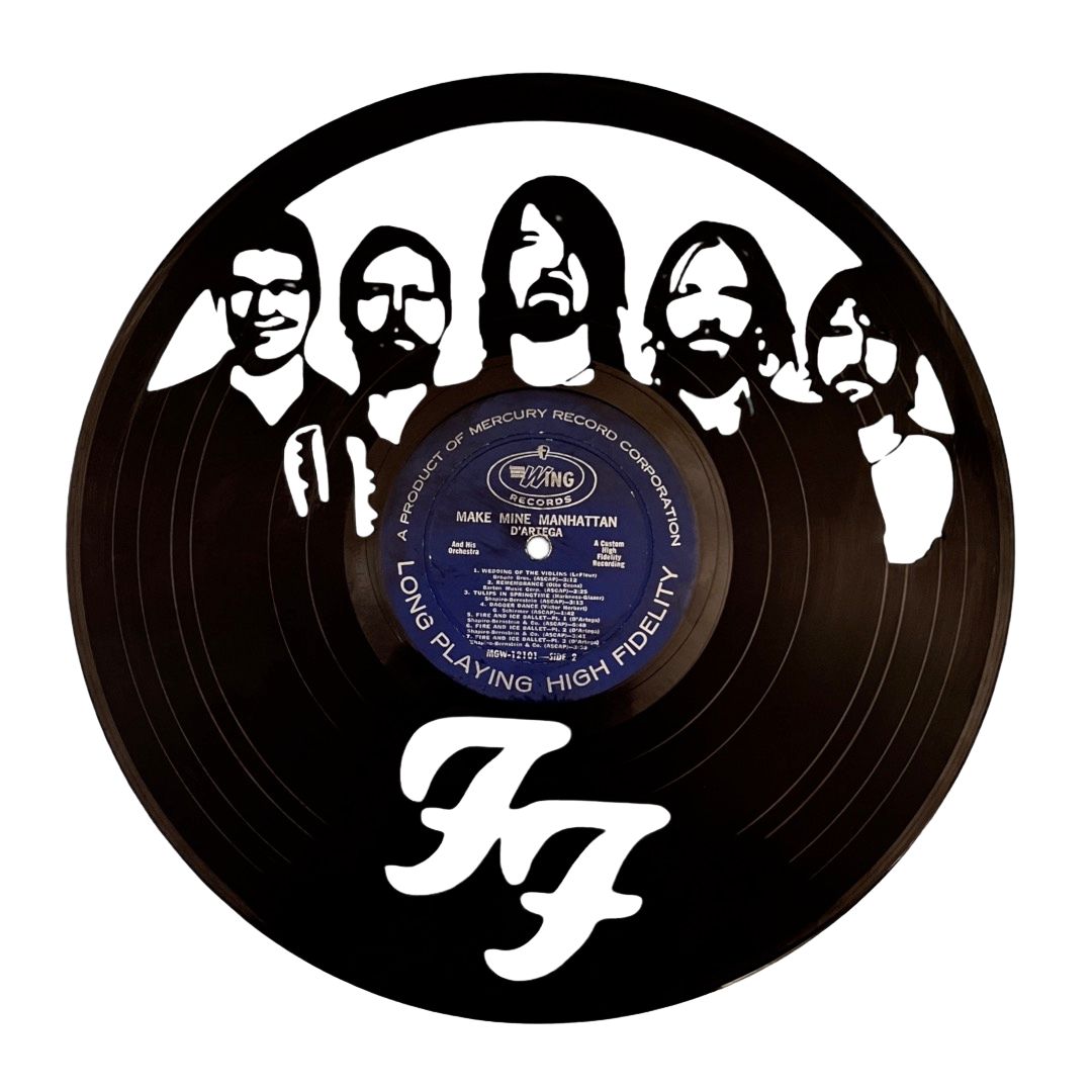 Foo Fighters - Laser Cut Vinyl Record Wall Art