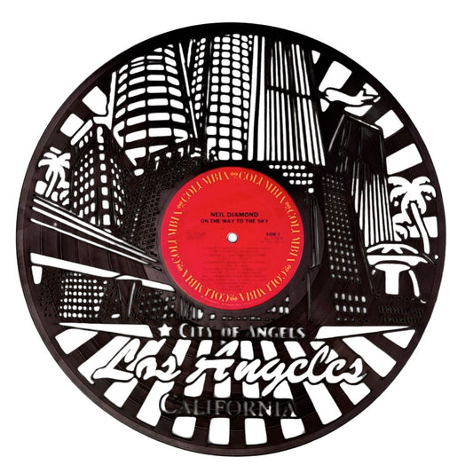 Los Angeles - Laser Cut Vinyl Record Wall Art