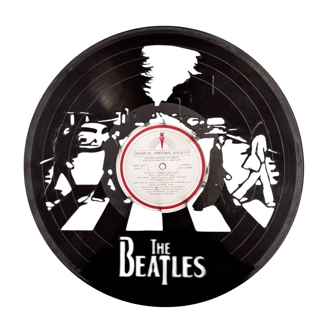 The Beatles - Carved Vinyl Record Wall Art