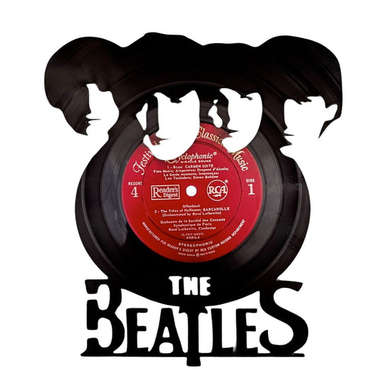 The Beatles - Carved Vinyl Record Wall Art