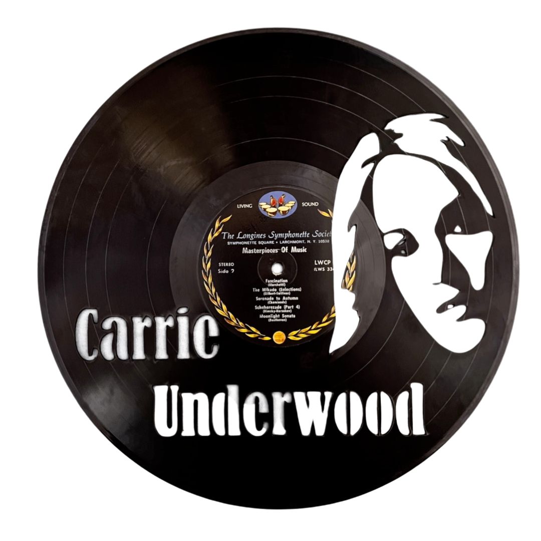 Carrie Underwood - Laser Cut Vinyl Record Wall Art
