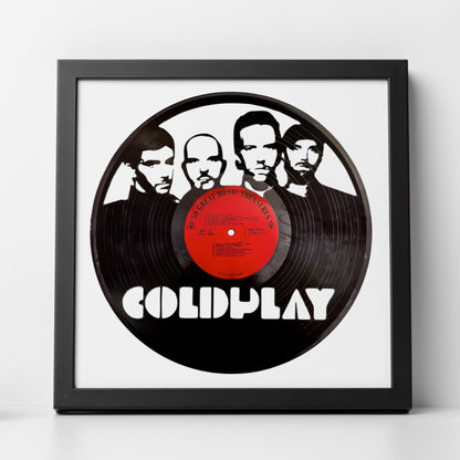 Coldplay - Laser Cut Vinyl Record Wall Art