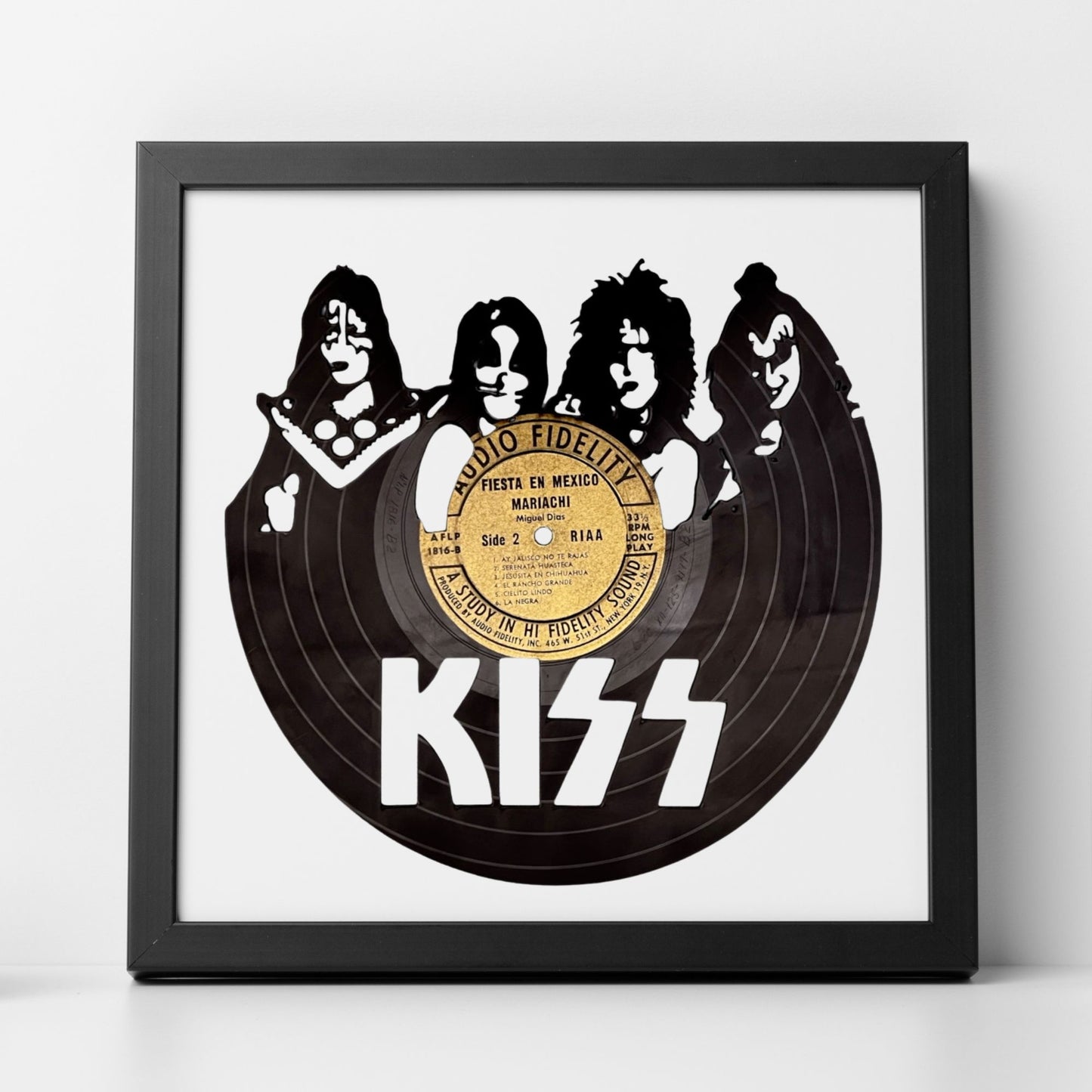 KISS - Laser Cut Vinyl Record Wall Art