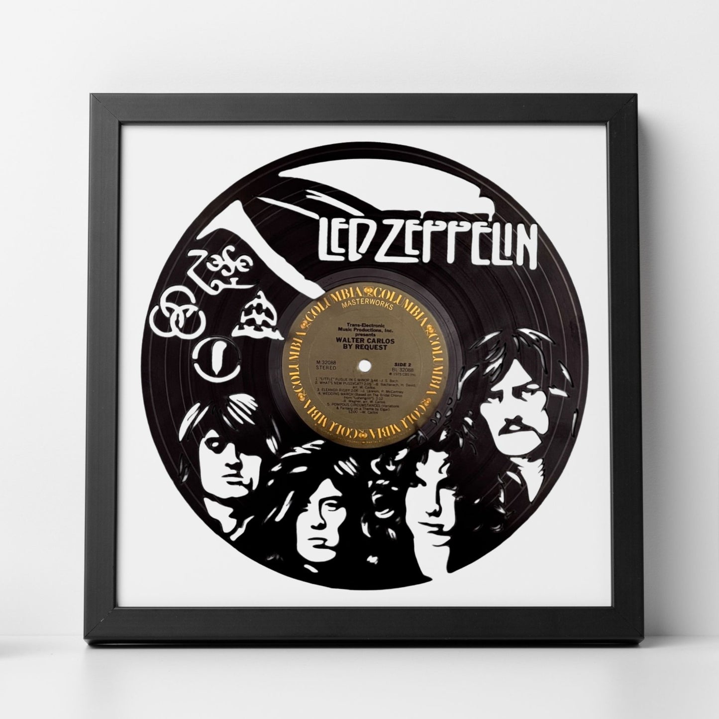 Led Zeppelin - Laser Cut Vinyl Record Wall Art