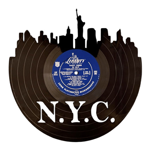 New York City - Laser Cut Vinyl Record Wall Art