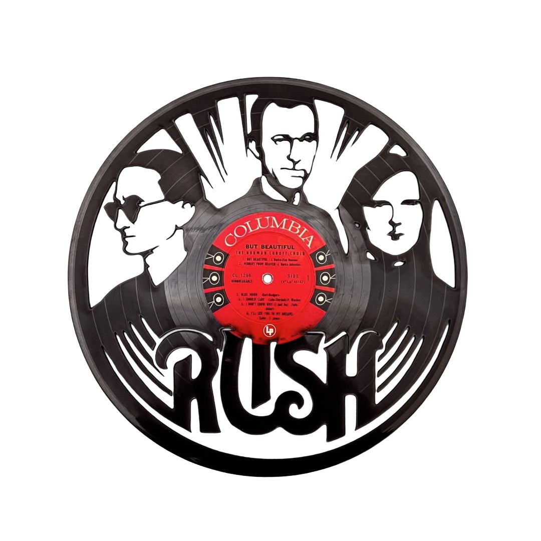 RUSH - Laser Cut Vinyl Record Wall Art
