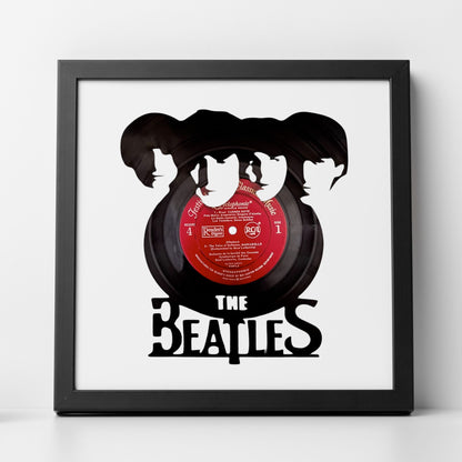 The Beatles - Carved Vinyl Record Wall Art