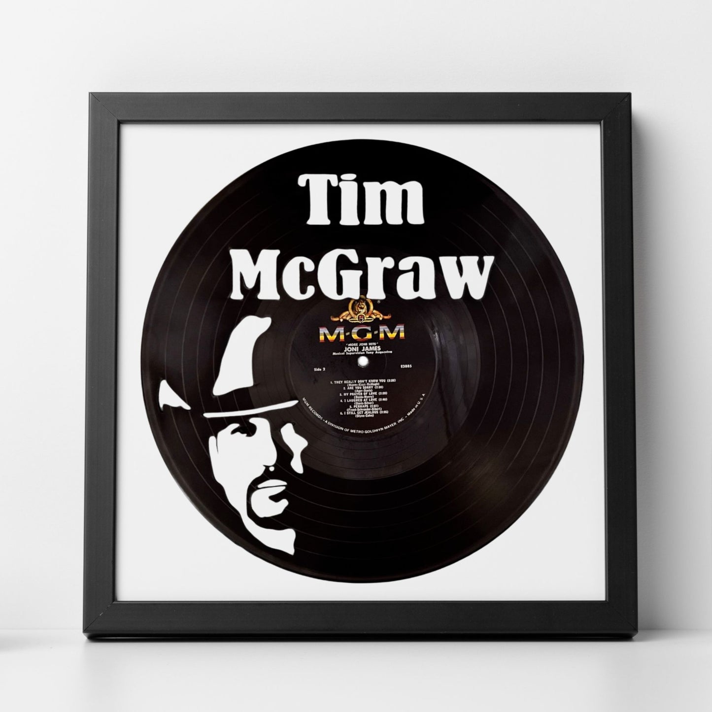 Tim McGraw - Carved Vinyl Record Wall Art