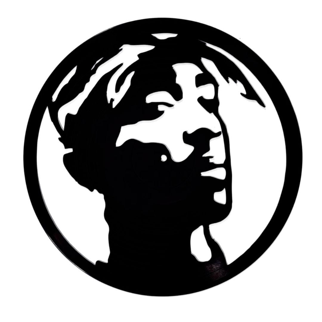 Tupac Shakur - Carved Vinyl Record Wall Art