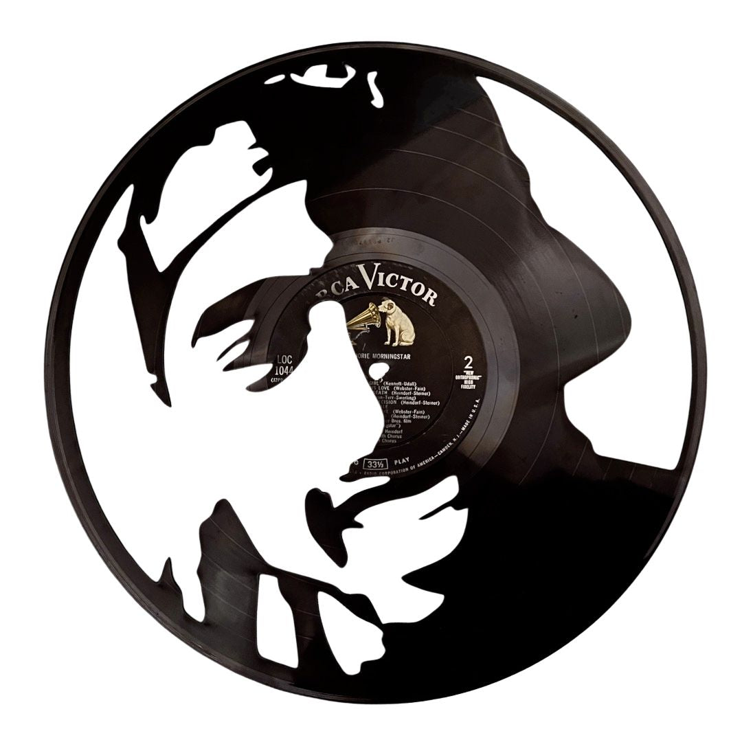 Tupac Shakur - Carved Vinyl Record Wall Art