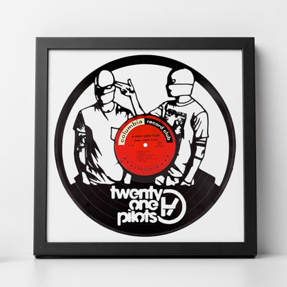 twenty one pilots - Carved Vinyl Record Wall Art