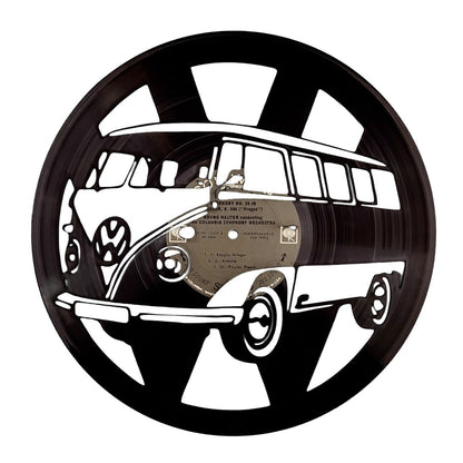 Classic VW Bus - Laser Cut Vinyl Record Wall Art